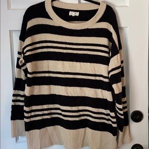Lou and Grey Black and Tan Sweater